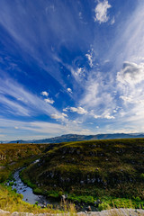 Above view of Dzoraget river's gorge, Armenia