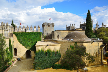 Fototapeta na wymiar Inside of the Almodovar castle restored