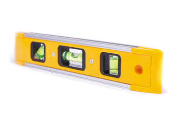 Spirit level tool isolated on white