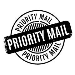 Priority Mail rubber stamp