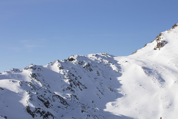 Fototapeta na wymiar Ski Austria, glacier. Winter sports theme.