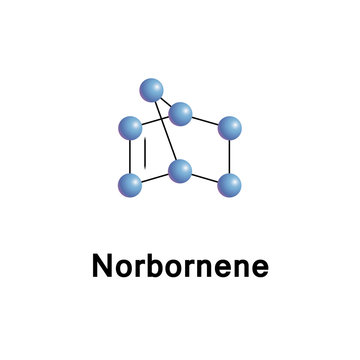 Norbornene or norbornylene or norcamphene is a bridged cyclic hydrocarbon. The molecule carries a double bond which induces significant ring strain and significant reactivity.