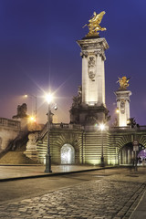 Fototapeta na wymiar Paris - Pont Alexandre III 