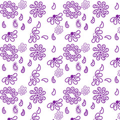 Tiny flowers seamless pattern