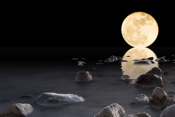Super Luna sul mare