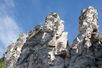 Cretaceous poles - remnants of ancient sea, called "Diva", Divnogorye village 