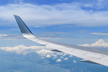 Obraz premium Aerial View from Window Plane
