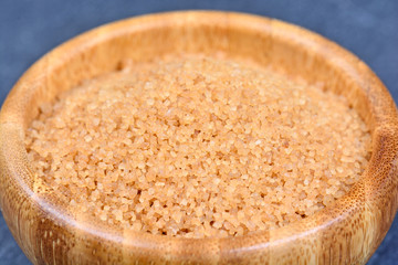 Sugar in a bamboo bowl