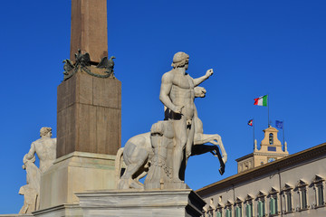 Quirinal Hill monuments in Rome