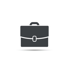 Briefcase icon, vector illustration. Flat design style.