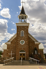 Fototapeta na wymiar La Iglesia de San Antonio del Rio Pecos New Mexico