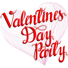 Happy valentines day Lettering, design elements for cards.