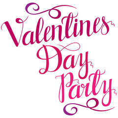 Happy valentines day Lettering, design elements for cards.