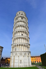 Fototapeta na wymiar Schiefer Turm von Pisa-Toskana