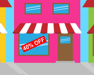 Forty Percent Off Meaning 40% Discount 3d Illustration