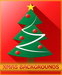 Xmas Backgrounds Shows Christmas Background 3d Illustration