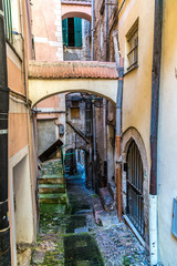 Fototapeta na wymiar Medieval street in San Remo