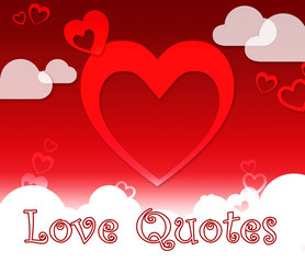 Love Quotes Shows Extracts Inspiration Or Adoration