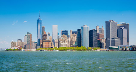 Fototapeta na wymiar New York City, USA, Manhattan skyline, View from Staten Island F