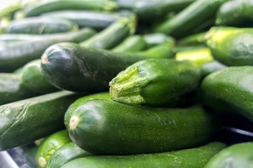 Fresh green zucchini background pattern
