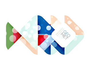 Square and triangle pattern background