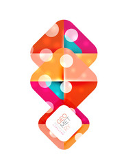 Square and triangle pattern background