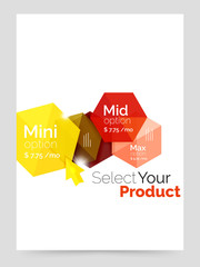 Business a4 brochure or flyer template with options