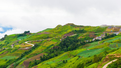Obraz premium Mountain road at ( phu tubberk) in Phu Hin Rong Kla National Par