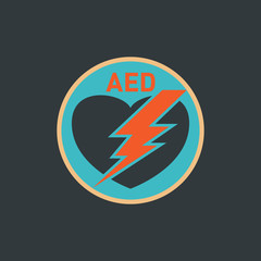 AED (Automated External Defibrillator) vector logo