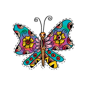 Butterfly with decorative style