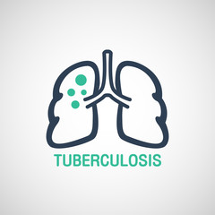 TUBERCULOSIS logo vector icon design