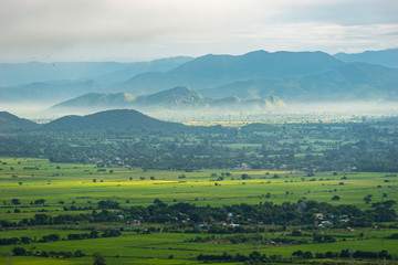 Layer of mountain in Mandalay, Myanmar