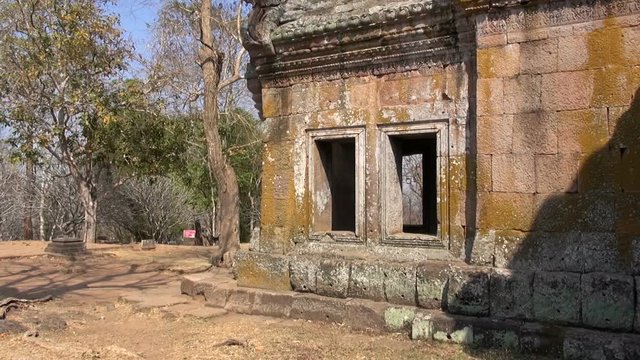 The Khmer temple at Phanom Rung Historical Park, Thailand. Over a thousand years old and built on an extinct volcano, the temple was originally a Hindu site, but later became Buddhist.