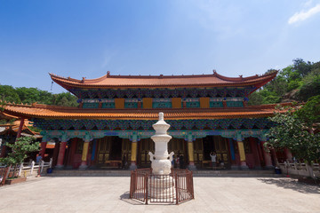 Yuantong Kunming Temple in sunny day, Kunming capital city of Yu