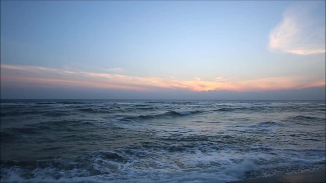 Nature of sunrise in the morning