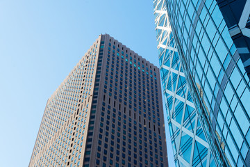 Fototapeta na wymiar Skyscrapers in Tokyo. 