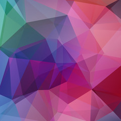 Background of geometric shapes. Colorful mosaic pattern. Vector EPS 10. Vector illustration. Purple, pink, blue, green colors.