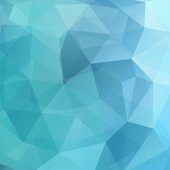 Fototapeta na wymiar Abstract blue mosaic background. Triangle geometric background. Design elements. Vector illustration