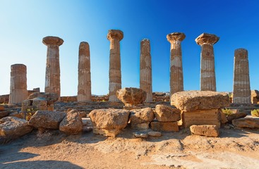 Of Heracles pillars Valley of the Temples Agrigento, Sicily - 132087203