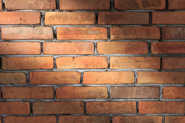 Brick wall texture, brick wall background for interior or exterior design with copy space for text or image.