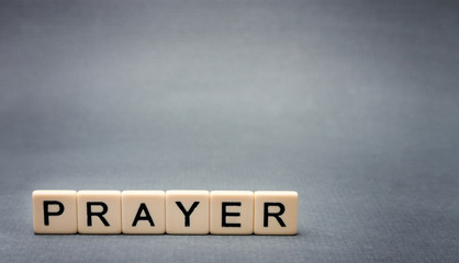 Obraz premium Prayer Spelled Out