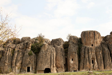 Rock tombs and churches, Kilistra Turkey