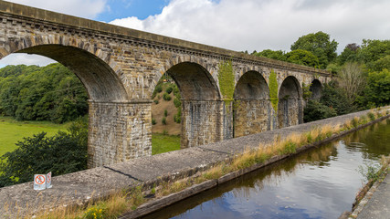 Chirk Aqueduct & Viaduct, Wrexham, Wales, UK