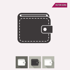 Wallet - vector icon.