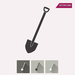 Shovel - vector icon.