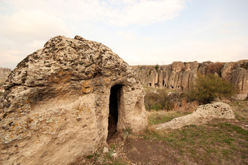 Rock tombs and churches, Kilistra Turkey