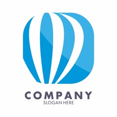 Hot Air Ballon logo icon vector template