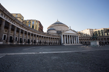 Obraz premium Piazza del Plebiscito, Napoli
