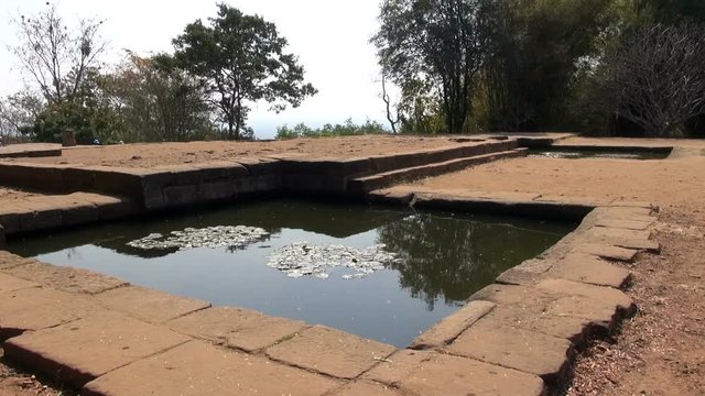 A serine pool at the Khmer temple at Phanom Rung Historical Park, Thailand. The temple was originally a Hindu site.