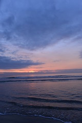 Fototapeta premium Sonnenuntergang Lido di Camaiore im Ligurischen Meer